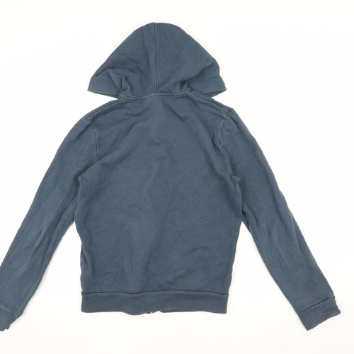 Topman Men's Blue XS Hooded Zip Jacket