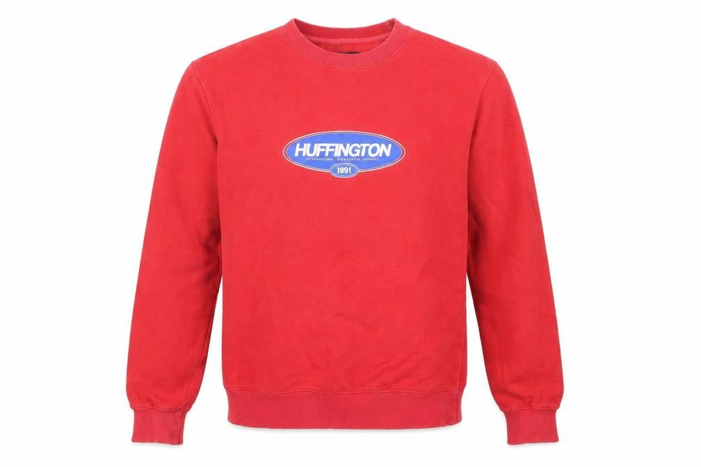 Front view of Cotton On Garments Red Men's Crew Neck Sweatshirt S
