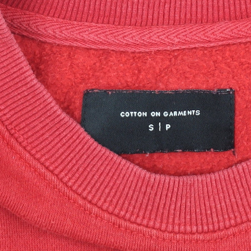 Cotton On Garments Red Men's Crew Neck Sweatshirt S