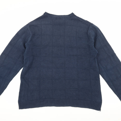 Basic Editions Men's Blue Pullover Jumper L