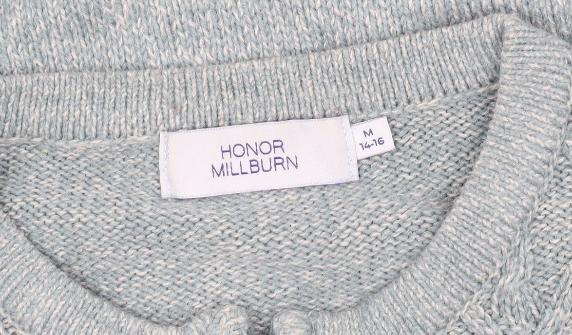 Honor Millburn Women's Grey Knit Jacket Size 14