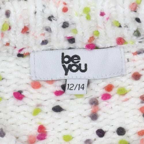 Be You Women's Multicoloured Pullover Jumper, Size 12