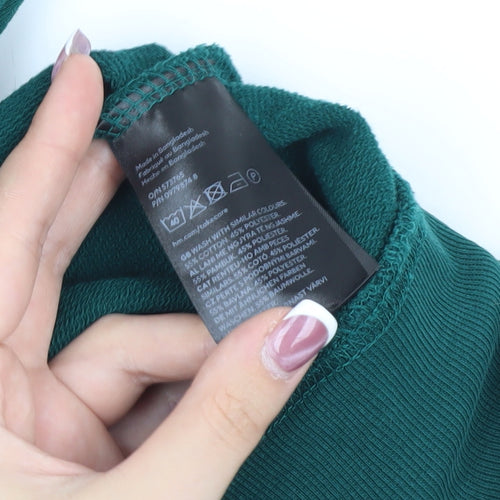 H&M Women’s Green Pullover Sweatshirt L