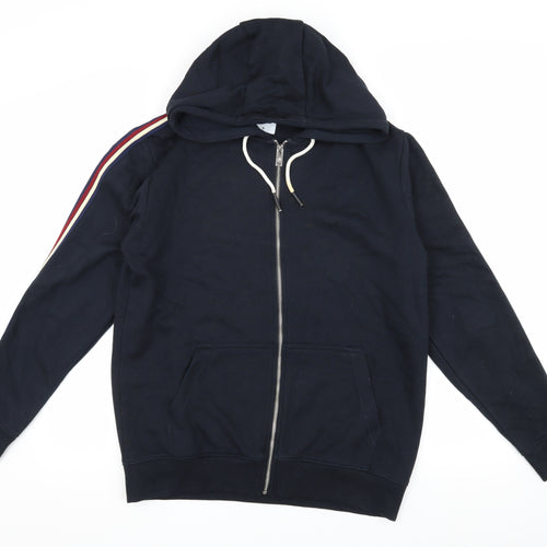 Burton Menswear Men's Black Hooded Bomber Jacket M