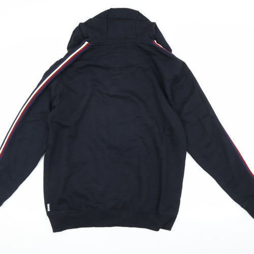 Burton Menswear Men's Black Hooded Bomber Jacket M