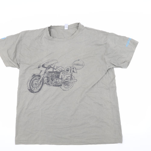 Laverda Men's Grey Motorcycle Graphic T-Shirt 2XL