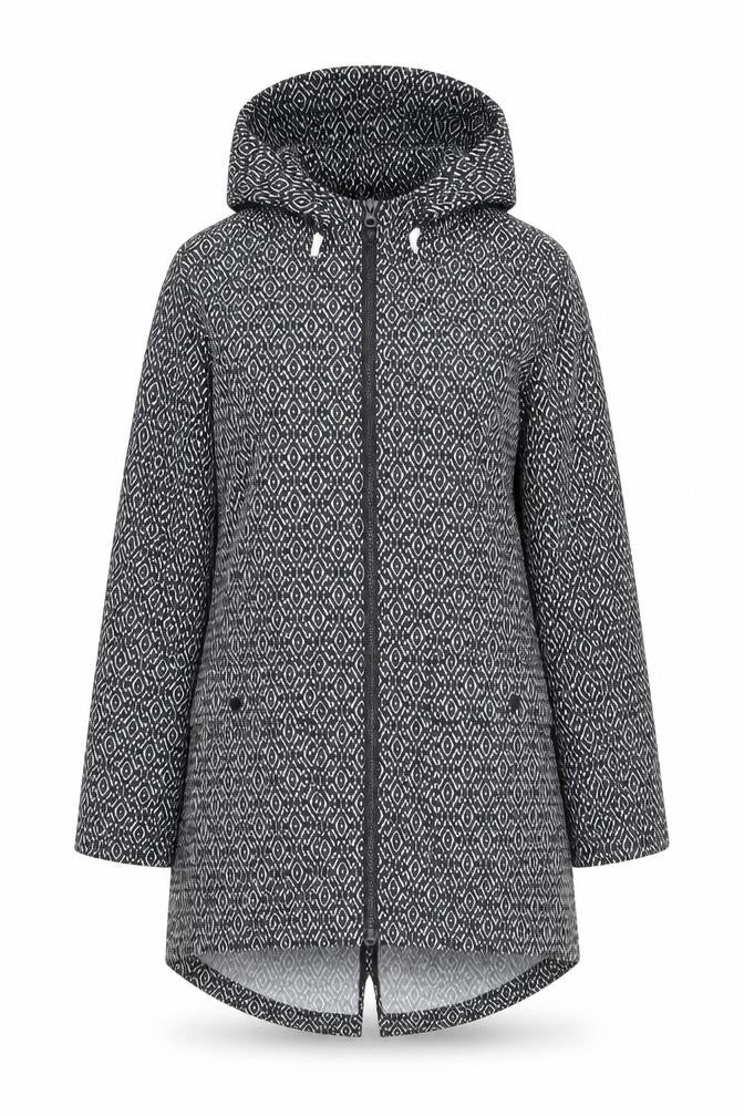 Front view of Marks & Spencer Women's Black Geometric Jacket M