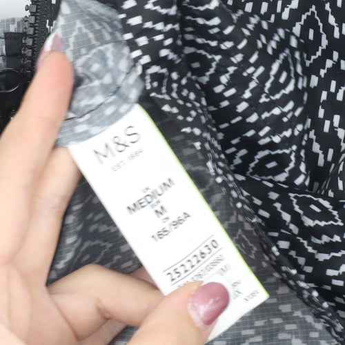 Marks and Spencer Women's Black Geometric Jacket M