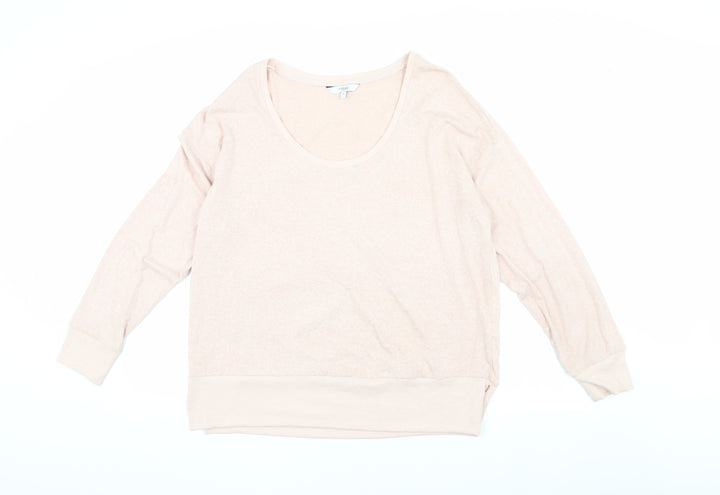Next Women's Pink Pullover Jumper, Size 16, Scoop Neck