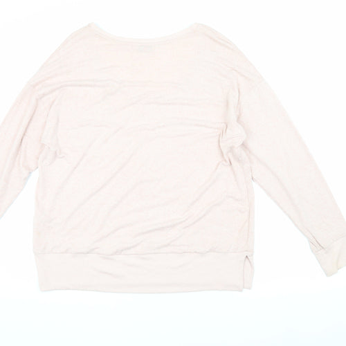 Next Women's Pink Pullover Jumper, Size 16, Scoop Neck