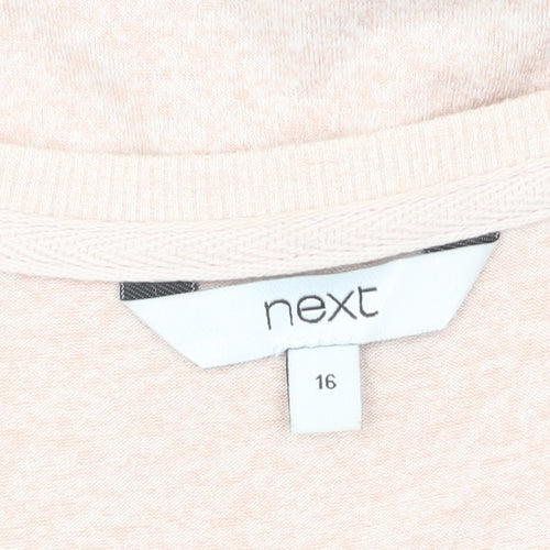 Next Women's Pink Pullover Jumper, Size 16, Scoop Neck