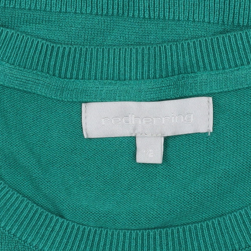 Red Herring Women's Green Pullover Jumper Size 12