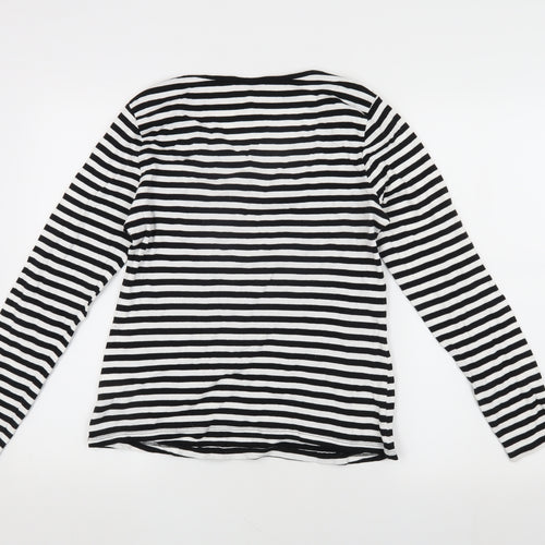Arista Women's Black Striped Long Sleeve T-Shirt
