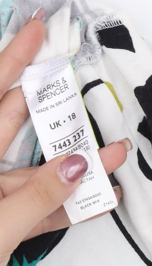 Marks and Spencer Women’s Multicoloured Floral Top