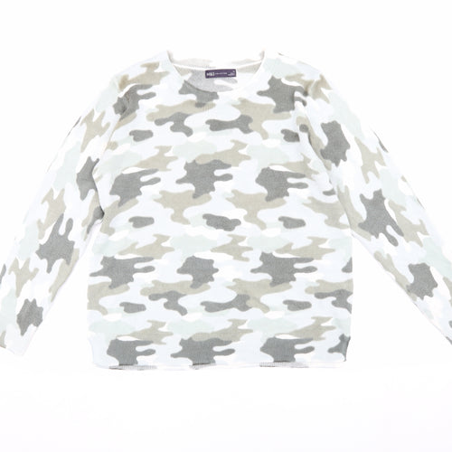 Marks and Spencer Women's Camouflage Jumper Size 14
