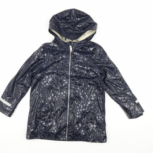 Marks and Spencer Girls Blue Animal Rain Coat, 7-8 Years