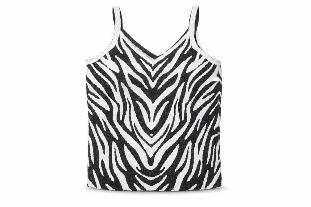 Front view of Sonder Studio Women's Zebra Tank Top UK 18