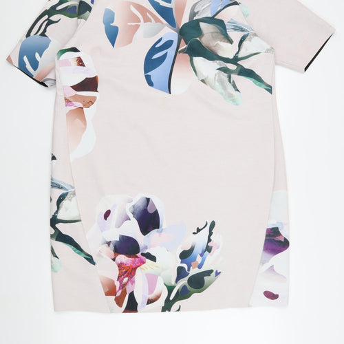 Next Women Multicoloured Floral Shift Dress Size 16