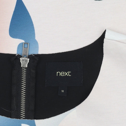 Next Women Multicoloured Floral Shift Dress Size 16