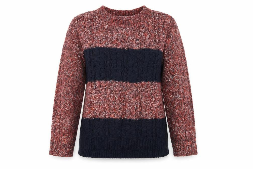Front view of Marks & Spencer Women's Multicoloured jumper, size 14
