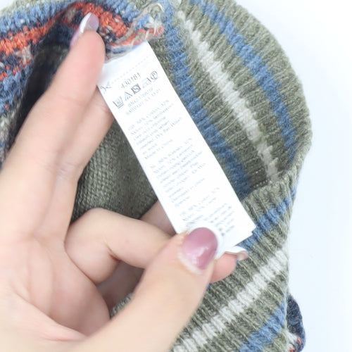 Monsoon Boys Blue Animal Vest 2-3 Years Knit Fair Isle