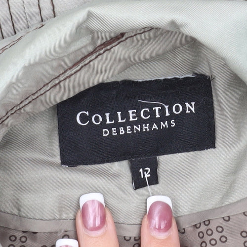 Debenhams Women's Beige Trench Coat, Size 12