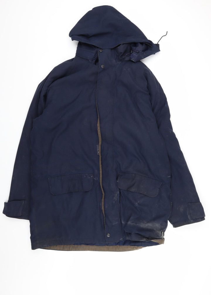 Regatta Men's Blue Hooded Parka Jacket Size L