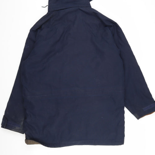 Regatta Men's Blue Hooded Parka Jacket Size L