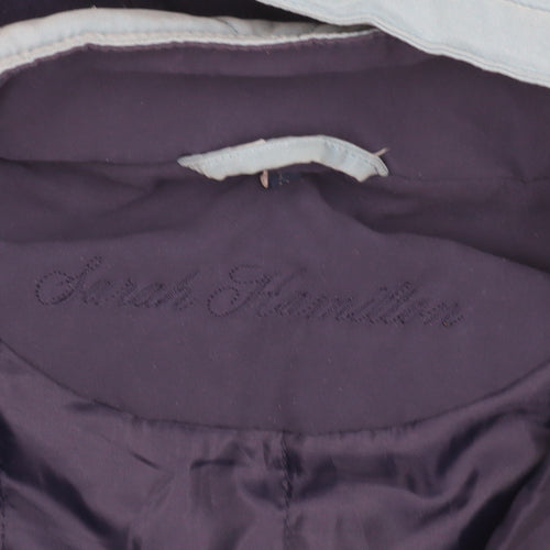 Sarah Hamilton Women's Blue Hooded Parka Coat Size 16