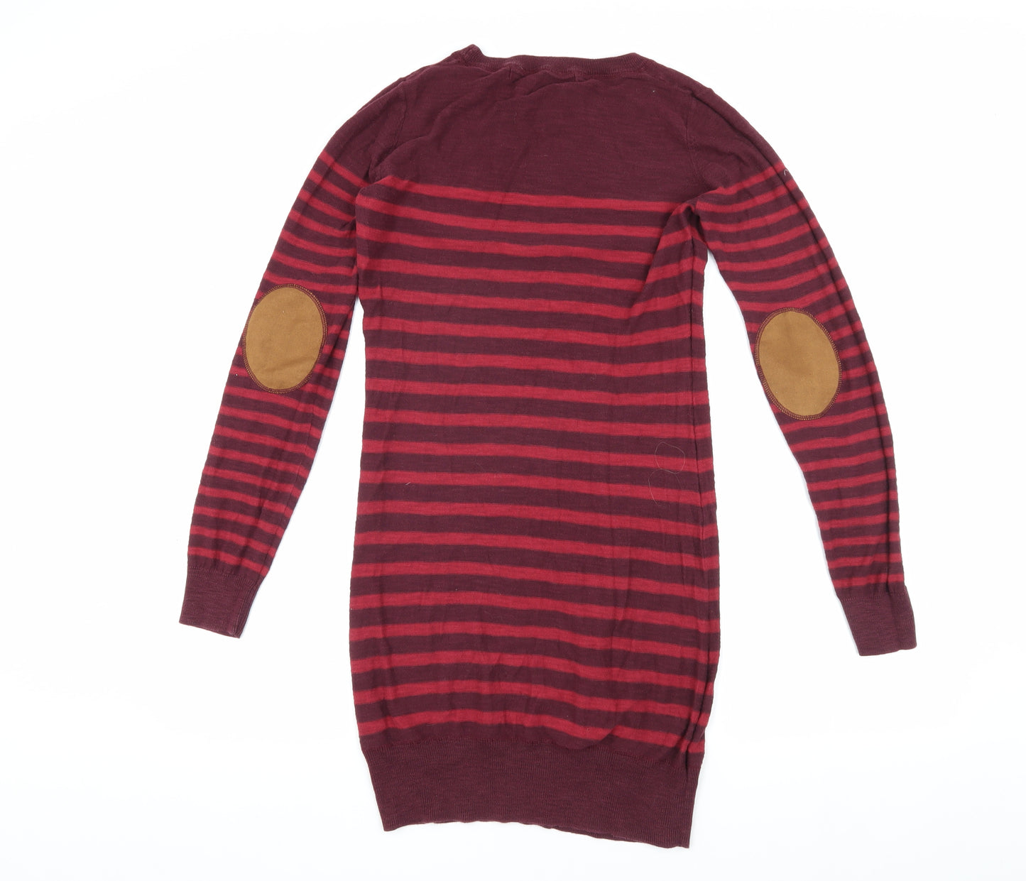 Next Women’s Red Striped Pullover Jumper Size 10