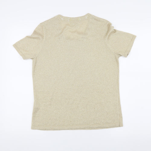 Eastex Women's Beige Short Sleeve T-Shirt