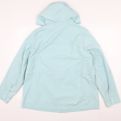 Marks and Spencer Women's Blue Rain Coat Jacket Size 14