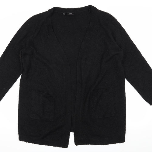 bpc Women's Black Cardigan XL - Open Knit, Casual