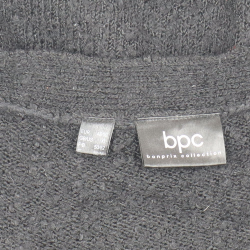 bpc Women's Black Cardigan XL - Open Knit, Casual