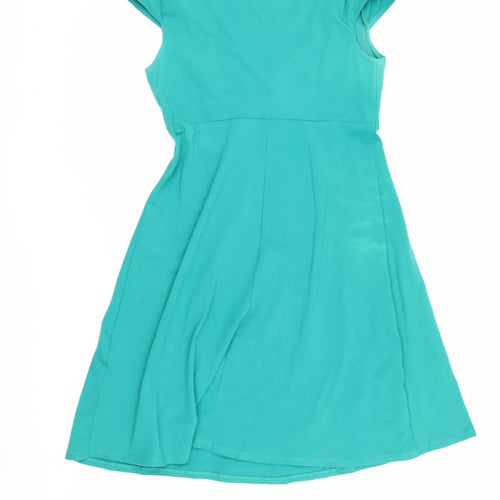Dorothy Perkins Women's Green Short Sleeve Dress