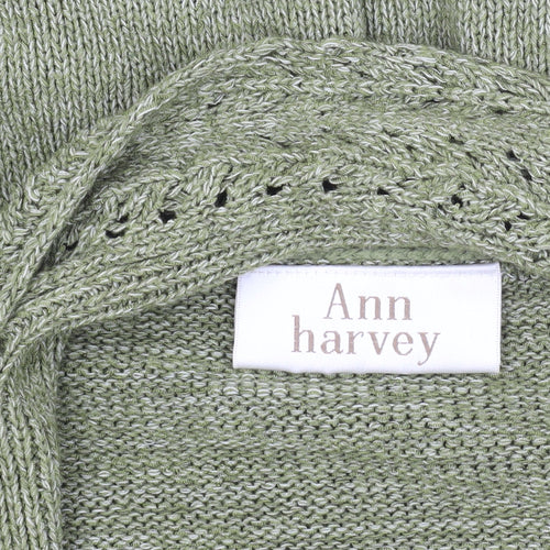 Ann Harvey Green Sleeveless Vest, Size 26, Plus, Knit