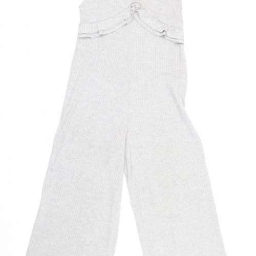Zara Trafaluc Grey Knit Women's Sleeveless Jumpsuit S