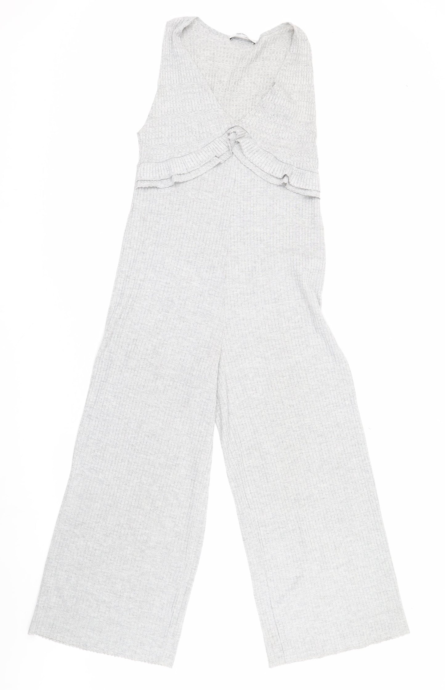 Zara Trafaluc Grey Knit Women's Sleeveless Jumpsuit S