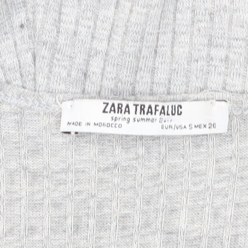 Zara Trafaluc Grey Knit Women's Sleeveless Jumpsuit S
