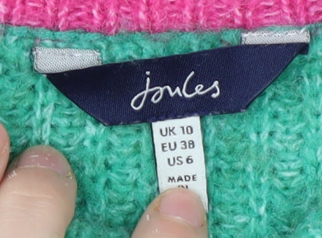 Joules Women's Green Knit Pullover Jumper, UK 10
