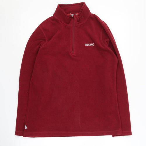 Regatta Women's Red Pullover Sweatshirt, Size 14, 1/2 Zip