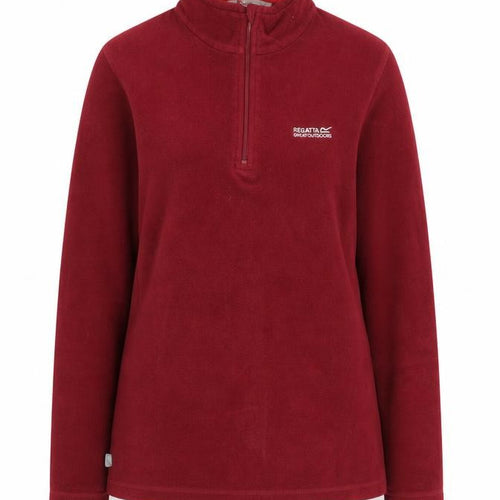 Regatta Women's Red Pullover Sweatshirt, Size 14, 1/2 Zip