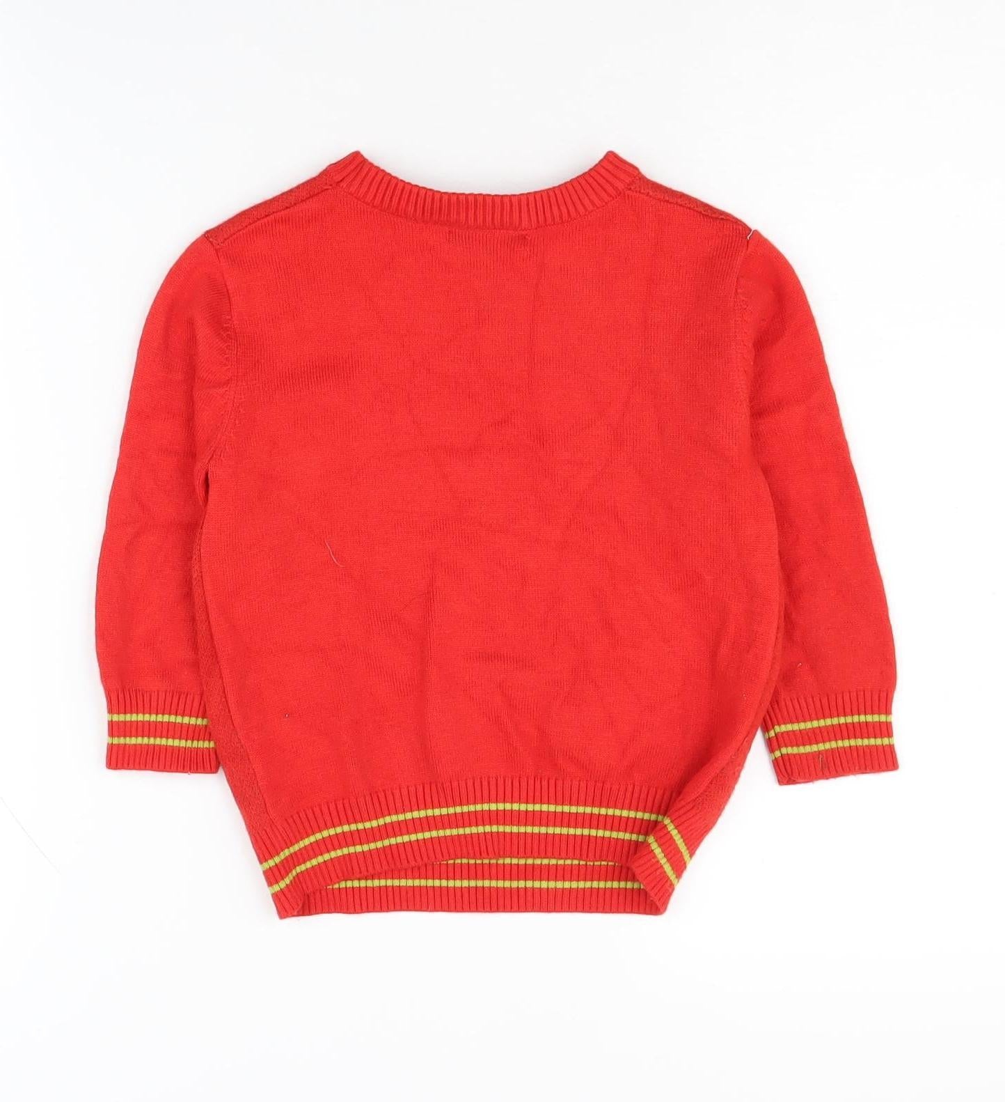 Grinchmas Boys Red Christmas Jumper 4-5 Years