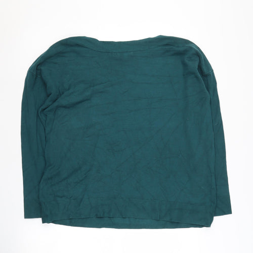 Monsoon Women's Green Boat Neck Jumper Size L