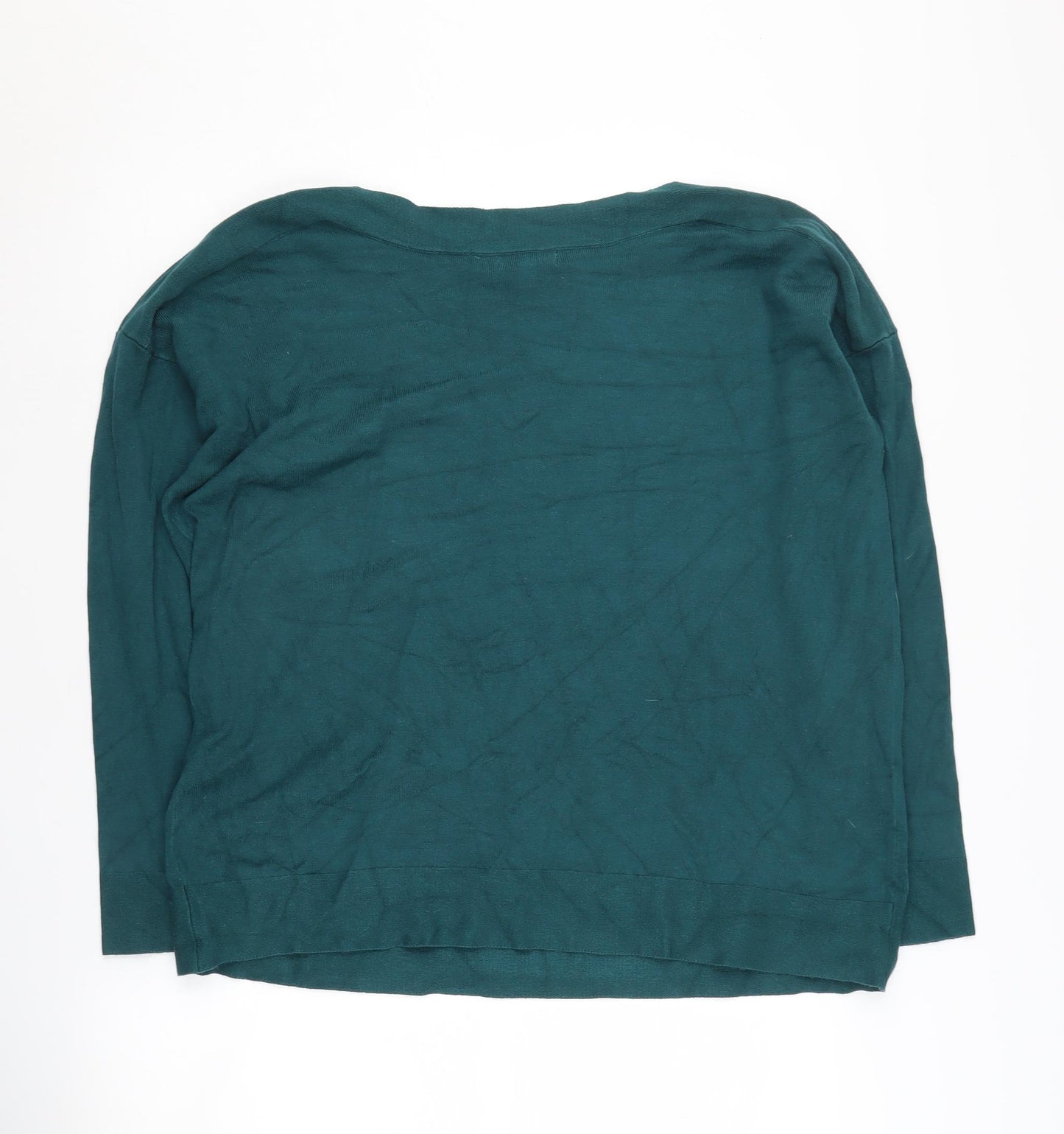 Monsoon Women's Green Boat Neck Jumper Size L