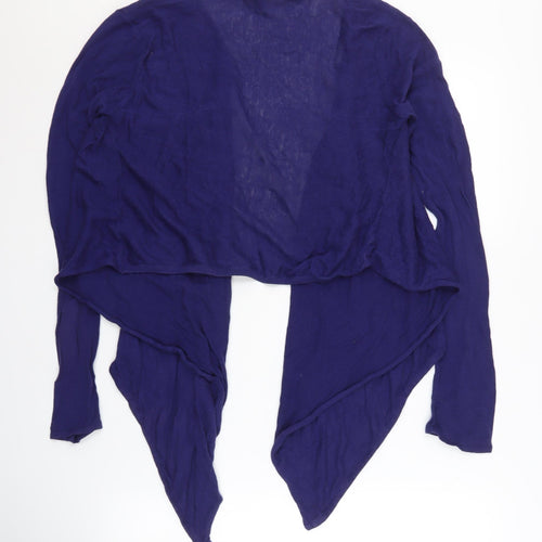 Red Herring Women's Blue Open Front Cardigan M/L
