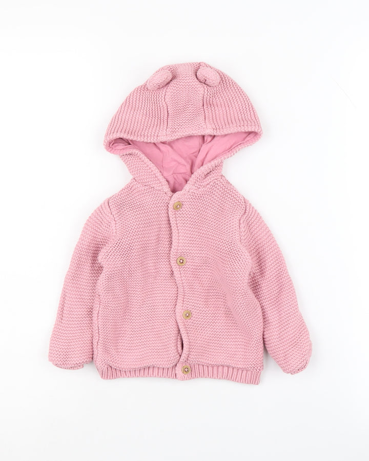 Marks and Spencer Pink Baby Jacket 12-18 Months Cotton