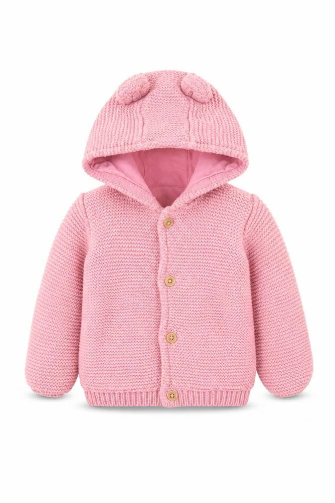 Front view of Marks & Spencer Pink Baby Jacket 12-18 Months Cotton