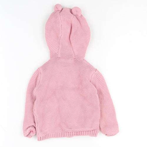 Marks and Spencer Pink Baby Jacket 12-18 Months Cotton
