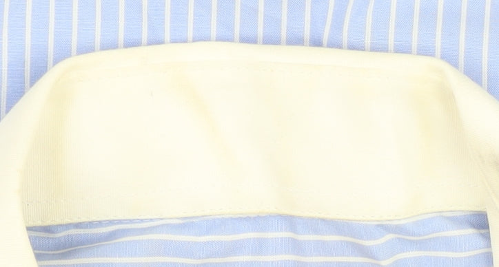 Greenwoods Men's Blue Striped Regular Fit Dress Shirt